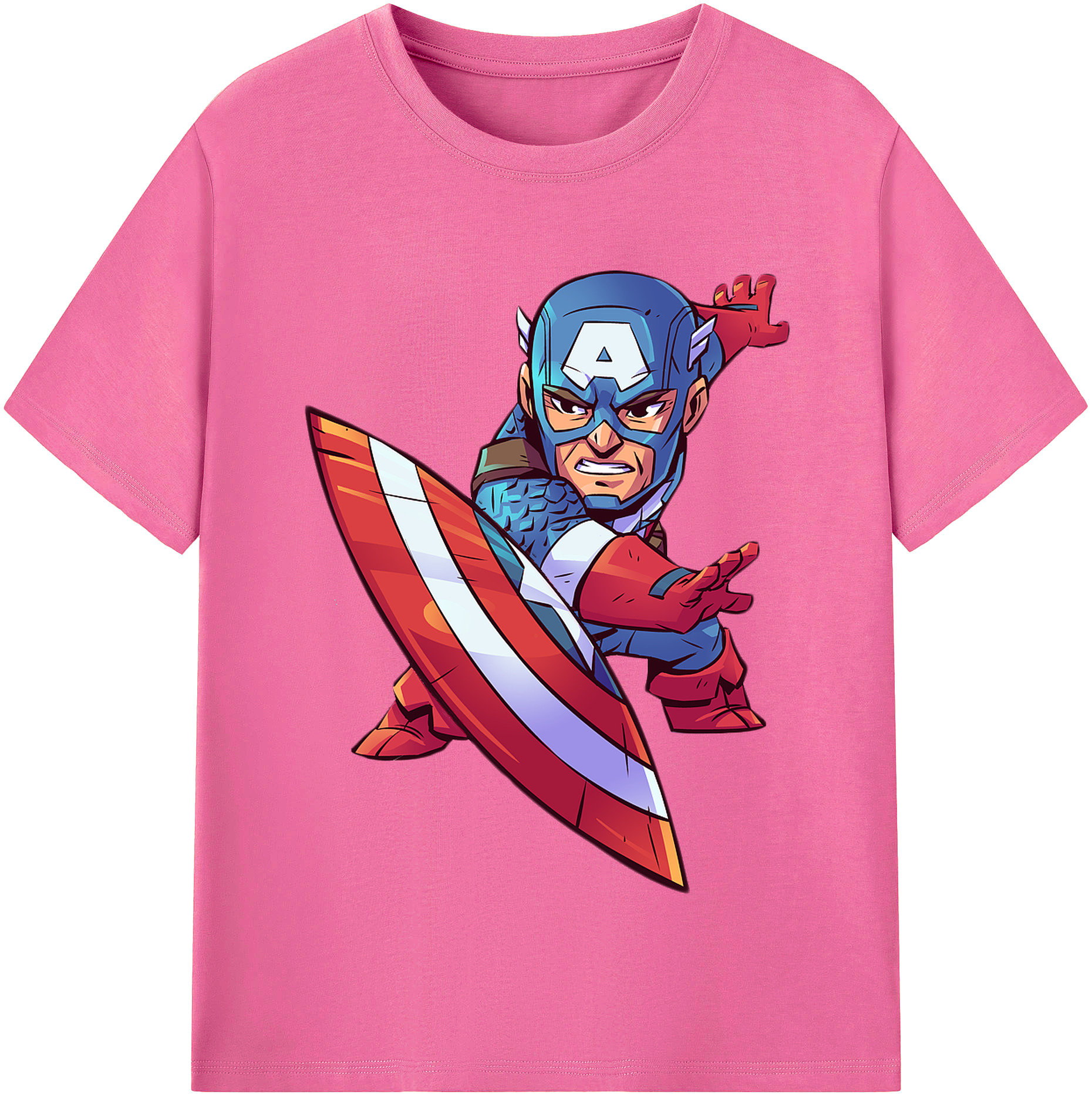 （画像用） アベンジャーズ The Avengers レディースカジュアルプリントTシャツ（綿100％）